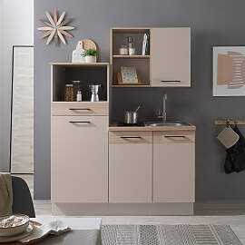 home24 Singleküche Padeda Breite 150 cm 150 x 210 