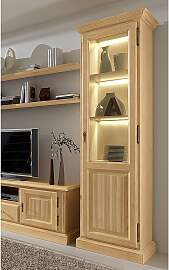 home24 Standvitrine Breddin 65 x 217 x 47cm mit