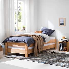 home24 Stapelbett 90 x 200cm Massivholz Buche,