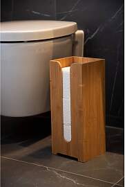 home24 Toiletten-Ersatzrollenhalter Bambus