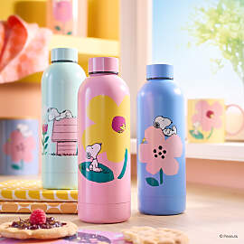 home24 Trinkflasche 7 x 22 x 7cm Pink/Rosa