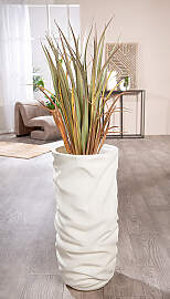home24 Übertopf Crush 70cm Beige