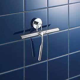 home24 Vacuum-Loc Duschabzieher 2er Set Stahl,