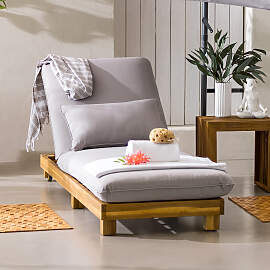 home24 Verstellbare Gartenliege Tallu Gestell: