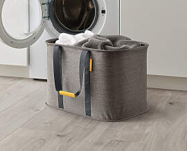 home24 Wäschekorb Hold-All Max 52 x 35 x 36cm Grau