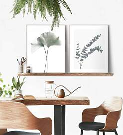 home24 Wandbilder Set Eukalyptus Print in