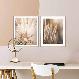 home24 Wandbilder Set Natur 2-tlg. Print in