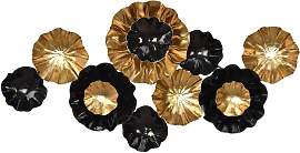 home24 Wanddekoration Tabana Metall Gold 120 x 59