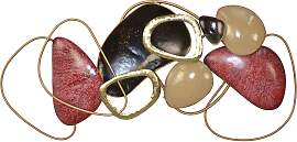 home24 Wanddekoration Talagante Metall Multicolor