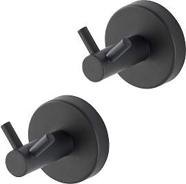 home24 Wandhaken Duo Bosio Edelstahl rostfrei