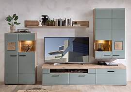 home24 Wohnwand 5-teilig MDF Mitteldichte