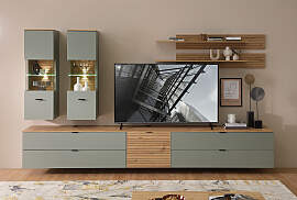 home24 Wohnwand 7-teilig MDF Mitteldichte