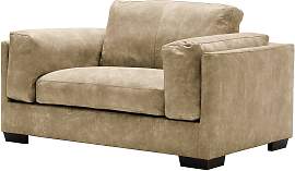 home24 XXL Sessel Jampaw Beige Echtleder Fortesa