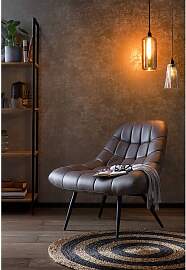 home24 XXL Sessel Topaz Braun/Dunkelbraun
