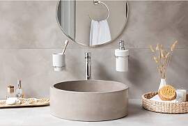 home24 Zahnputzbecherhalter Isera Zinkdruckguss,