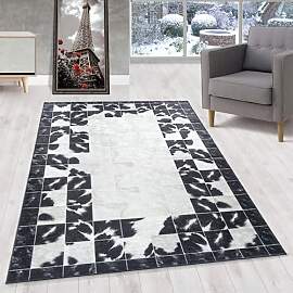HomebyHome Kurzflor Teppich Läufer Flur 80x250 cm 