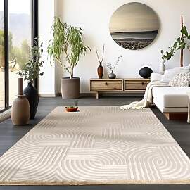 HomebyHome Kurzflor Teppich Läufer Flur