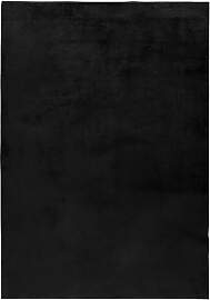 HomebyHome Teppich Wohnzimmer 240x340 cm Schwarz
