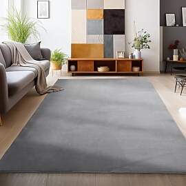 HomebyHome Teppich Wohzimmer 200x290cm Grau