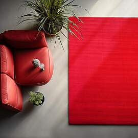 HomebyHome Teppich Wohzimmer 240x340 cm Rot