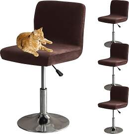 HOMECOVER Barhocker Bezüge Mit Rückenlehne,