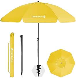 HOMEDEMO Sonnenschirm Strandschirm, Ø 180 cm