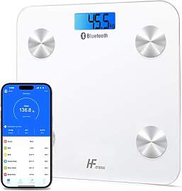 HomeFashion HFitness Körperfettwaage 28x28cm 19x