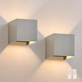 Homefire LED Wandleuchte Innen Wandlampe - 2ER Set 