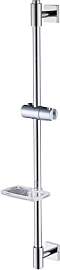 HomeHeng Duschstange 80cm mit Seifenschale,