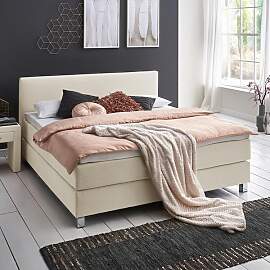 HOMELIV. Boxspringbett Ferryland Webstoff