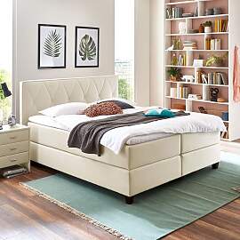 HOMELIV. Boxspringbett Midway Webstoff