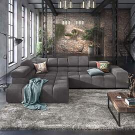 HOMELIV. Ecksofa Charlotta 319x215x82cm Feincord