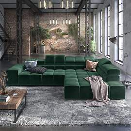 HOMELIV. Ecksofa Charlotta 319x215x82cm Velours