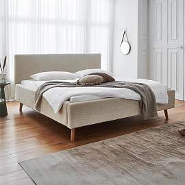 HOMELIV. Polsterbett Calypso Komfort Microteddy
