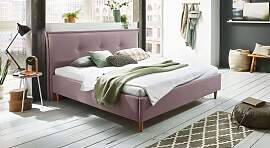 HOMELIV. Polsterbett Indore Komfort Webstoff