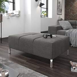 HOMELIV. Polsterhocker Cambridge Webstoff