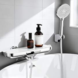 HOMELODY Badewannenarmatur mit Handbrause, 360°
