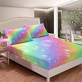 Homemissing Galaxis Bettlaken Set Glitter