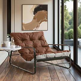 HomeMiYN Sessel Wohnzimmer Gartenliege mit