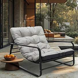 HomeMiYN Sessel Wohnzimmer Gartenliege mit