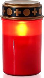 Homemory LED Grabkerze, 7cm x 12,5 cm, Rotes IP44