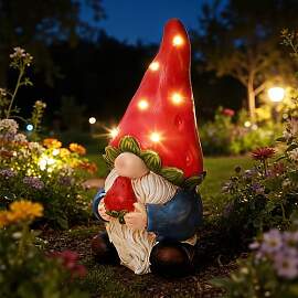 Hometopia 40cm Solar LED Gartenfigur