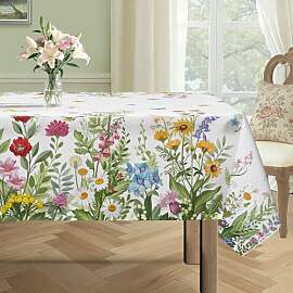 hometrixx Frühling Tischdecke Abwaschbar Retro
