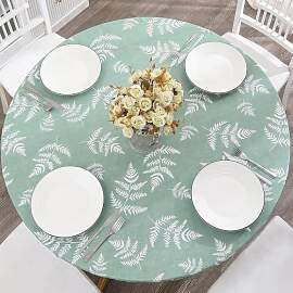 hometrixx Runde Elastische Tischdecke, Wasserdicht 