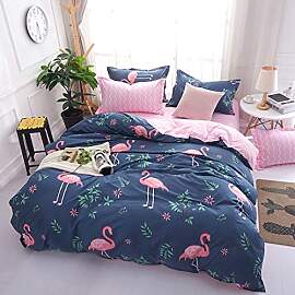 Homewish Flamingo Bettwäsche 200x200 Rosa