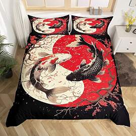 Homewish Japanische Koi Fisch Tröster Abdeckung