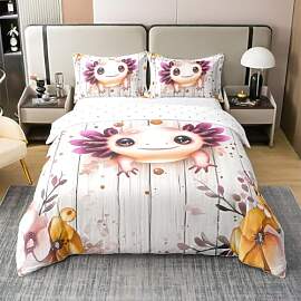 Homewish Kawaii Axolotl Baumwolle Bettwäsche