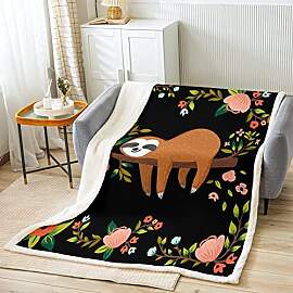 Homewish Kawaii Faultier Überwurfdecke süßes