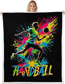 Homewish Lebendige Handball Silhouetten Kinder