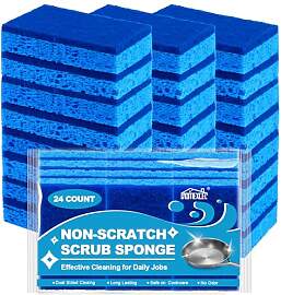 HOMEXCEL Schwämme 24 Stück, Non-Scratch Scrub